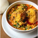 Egusi Turkey: Egusi + Turkey + PoundedYam 