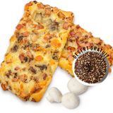Pizza pontino cu pui și ciuperci 5 felii + 1 desert gratuit