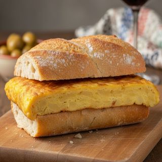 Bocadillo de tortilla española