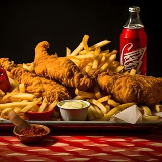 ASAS DE FRANGO COM MENU