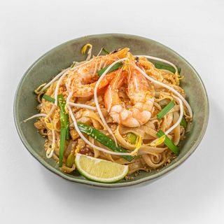 Pad thai original con gamberi, HALAL