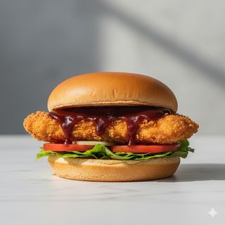Chicken barbecue burger