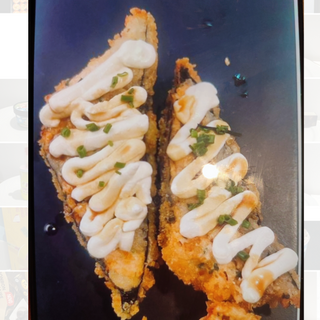 Temaki Fritos de salmão 