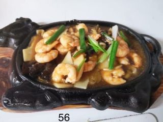 56. Gamberi alla piastra