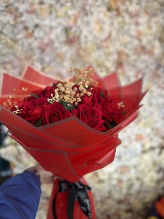 Bouquet Rouge Éternel Artificiel