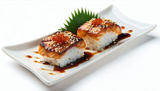 139. Nigiri suzuki flambe