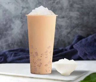 Milk tea con gelatina di cocco