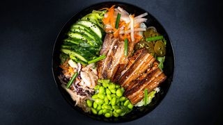 Orientalny boczek z Kimchi i edamame ️