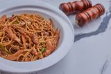 Chicken & Beef Stirfry Spaghetti