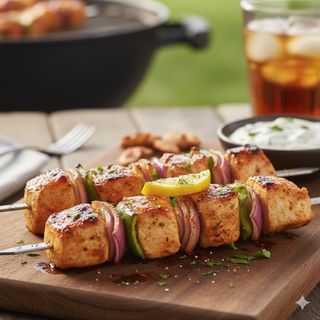 Пилешко шишче на скара