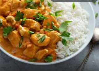 Plato De Pollo Al Korma (Dulce)