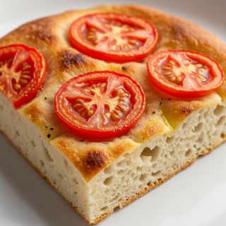 Trancio focaccia con pomodoro fresco