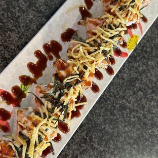 M9.makide salmón con mayonesa flambeado 