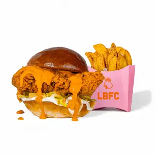 COMBO | Hot Buffalo Burger, Fries Crispers 130g