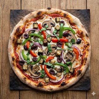 Pizza vegana vegetal