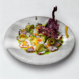 Tiradito de Pulpo al Olivo
