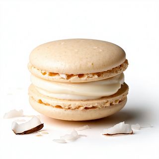 Macarons cu ganache cu cocos