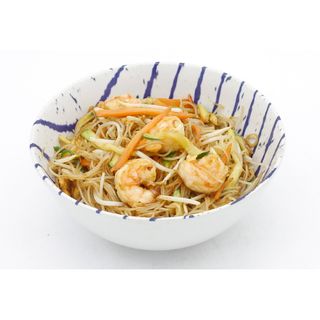 25A.SPAGHETTI DI RISO CON VERDURE E GAMBERI