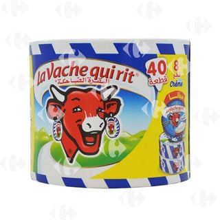 Lot Mixte de 2 Fromages Fondus : Fromage Standard - Extra Crème La Vache Qui Rit 40 unités