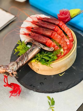 Sashimi di gambero rosso Mazzara 4 pezzi