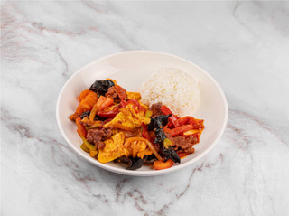 Мушуру с гарниром