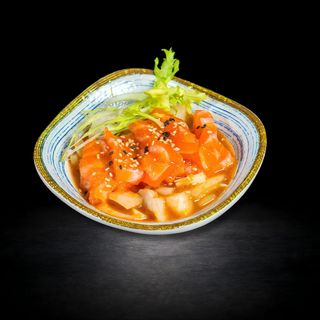 133. Sashimi De Salmó Tarutaru Amb Ceba