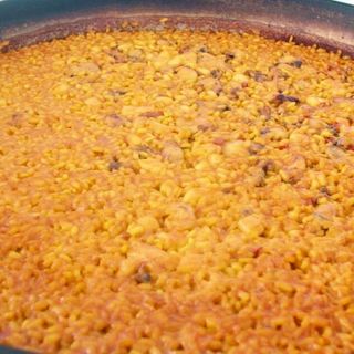 Arroz A Banda Con Caldo De Morralla (2 raciones)