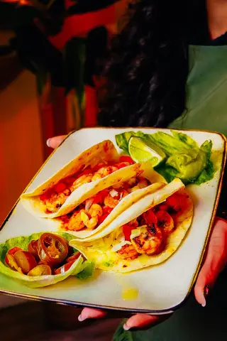Tradicion taco de camarones - 3 pezzi