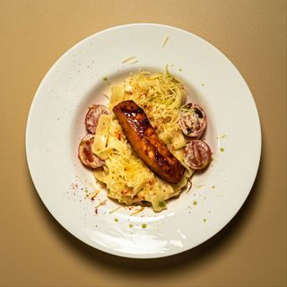 Паста с семгой