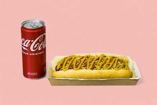 Menu Hot Dog + 5 Toppings + 1 Bebida