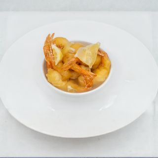 76 Gamberetti al vapore con limone