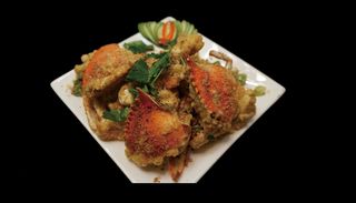 12 Granchio in salsa croccante 