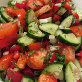 Vegetable salad with  oily  250g
