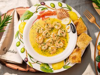 Creveți în sos de citrice