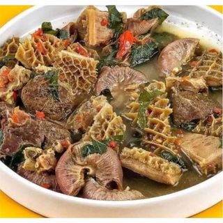 Rice And intestine peppersoup