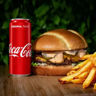 Double smash burger obrok
