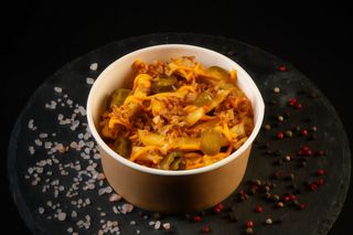 Cartofi & Jalapenos & Cheddar & Ceapă Crispy