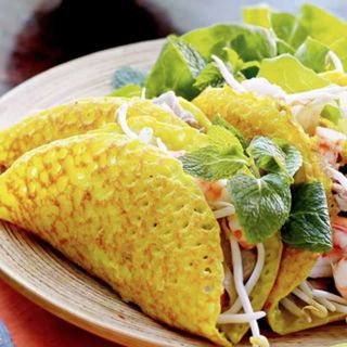 Crepe de arroz al vapor