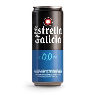 Estrella Galicia 0,0 cerveza lata 33 cl