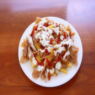 Patatas de luxe con carne