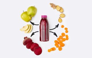 Фреш імбир+морква+яблуко+буряк