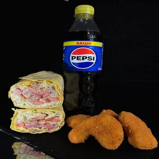 Кебаб+нагетси+напій 0.5 480г