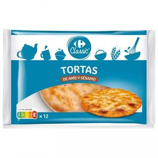 Torta Anis y Sesamo Carrefour 12 Ud. 400 Gr.