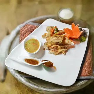 107) Calamari con verdure
