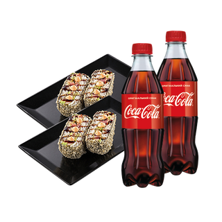 Комбо 2шт Рол-бургер з тунцем+2штКоли0,5