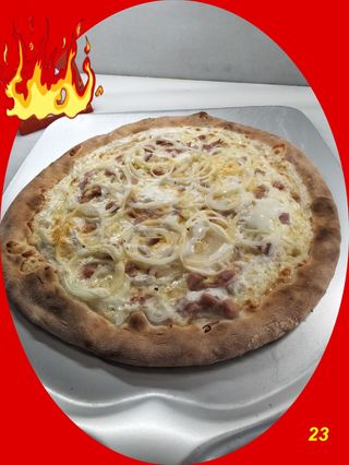 Pizza Familiar Bianca al Bacon (40 Cm.)