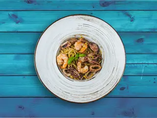 Spaghetti z pesto pistacjowym z mulami 420g
