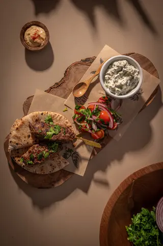 Kofta kebab skewer