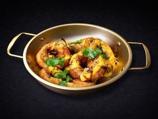 Асорті кільця кальмара та цибуля фрі (175g)