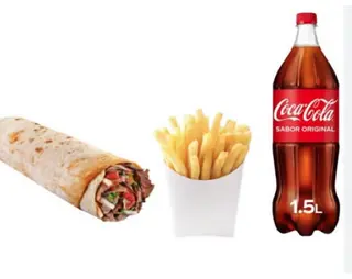 4 Durum I + patatas + Coca-Cola Sabor Original botella 2L.